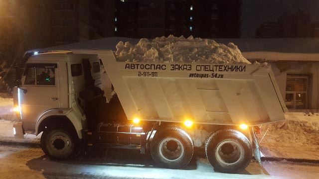 Уборка и вывоз снега в Новосибирске круглосуточно